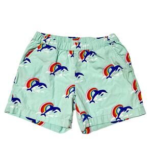 Hanna Andersson Rainbow Poplin Shorts Size 10